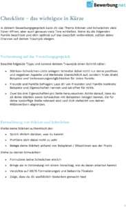 vorbereitung-vorstellungsgespraech-staerken-schwaechen-checkliste