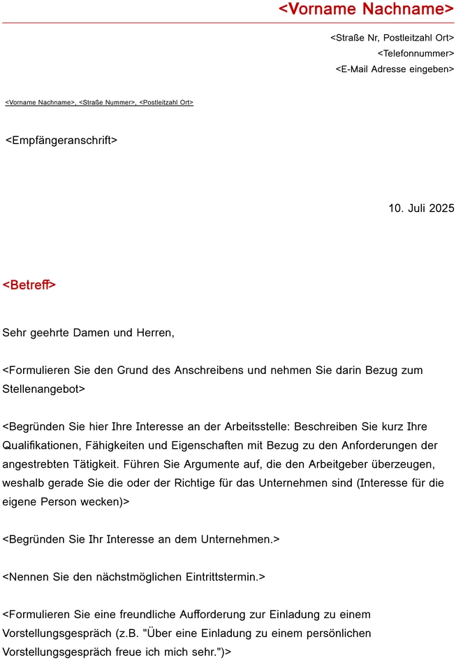 vorlage-bewerbung-und-lebenslauf