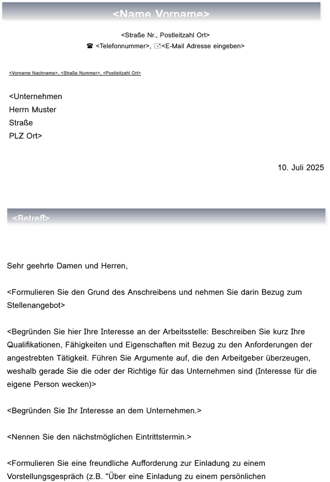 vorlage-bewerbung-und-lebenslauf