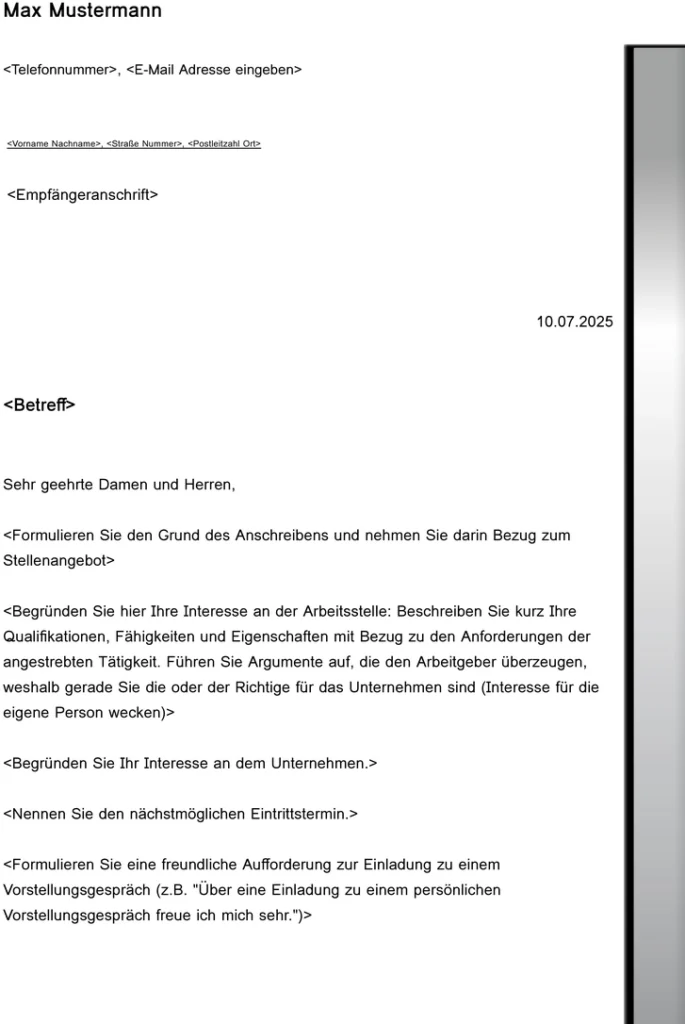 vorlage-bewerbung-und-lebenslauf