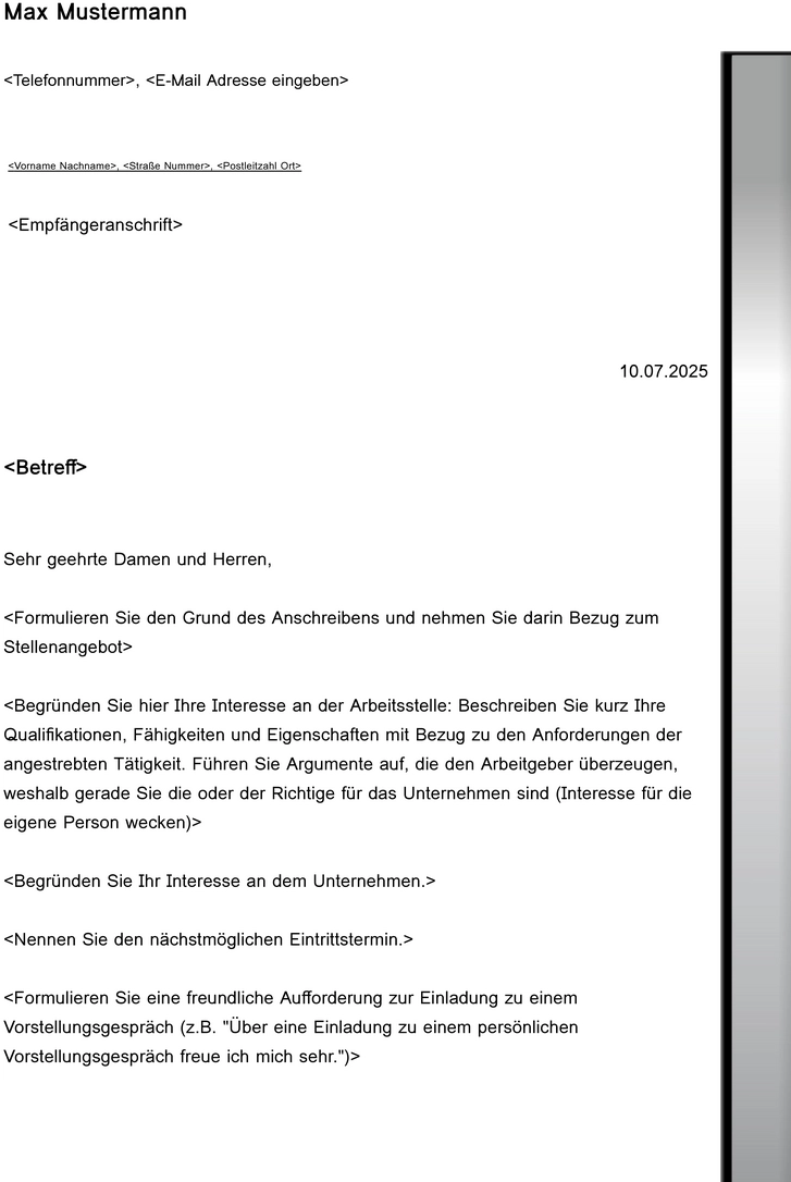 vorlage-bewerbung-und-lebenslauf