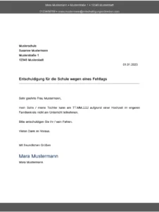 vorlage-entschuldigung-fehltag-grundschule