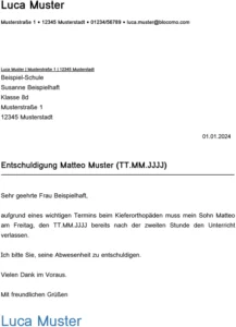 vorlage-entschuldigung-schule-termin