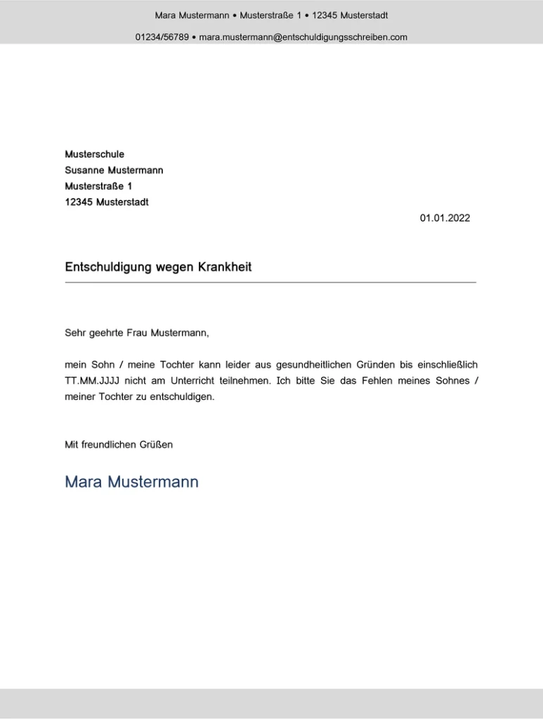 vorlage-entschuldigung-wegen-krankheit