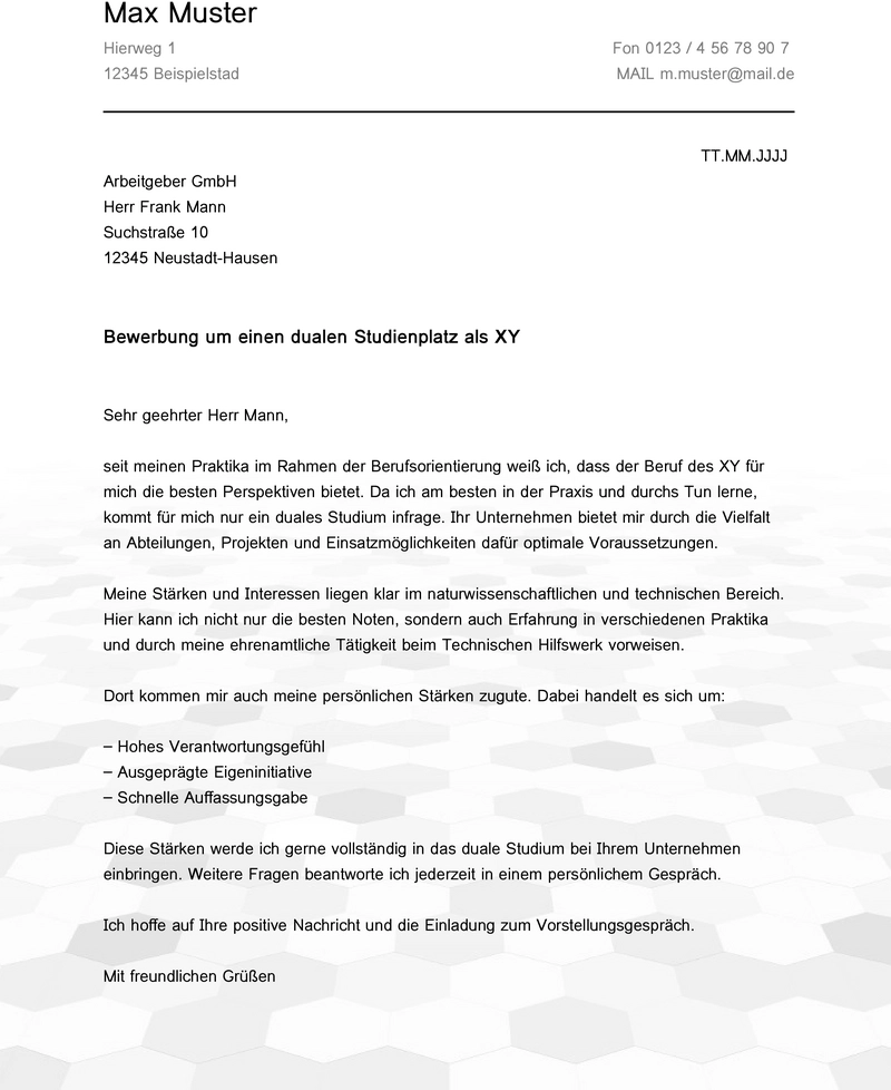 vorlage-fuer-bewerbung-um-dualen-studienplatz