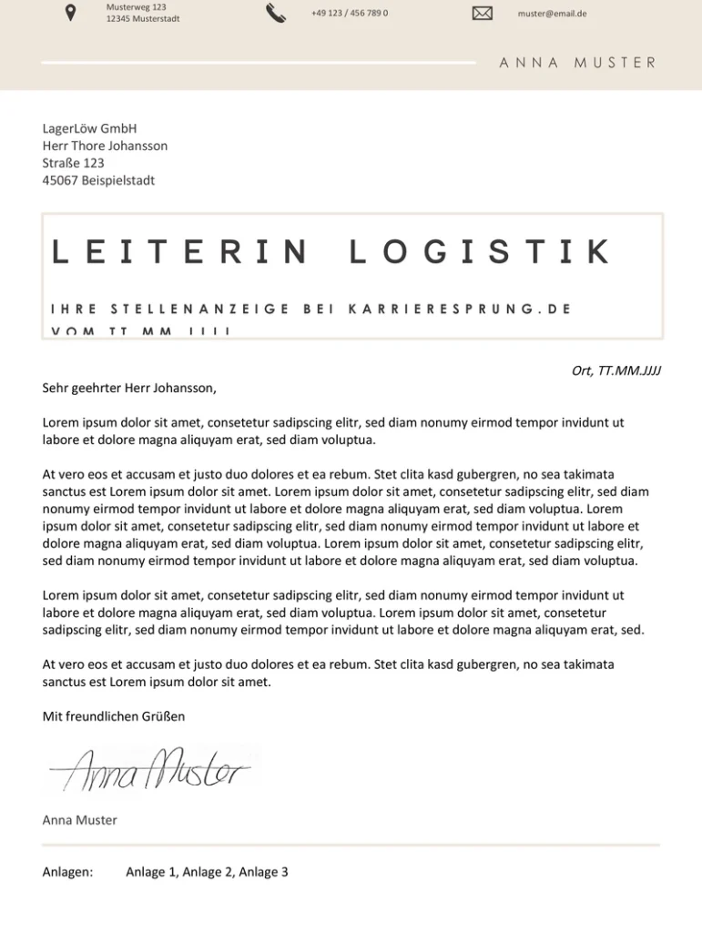 vorlage-fuer-ein-anschreiben-als-leiterin-logistik