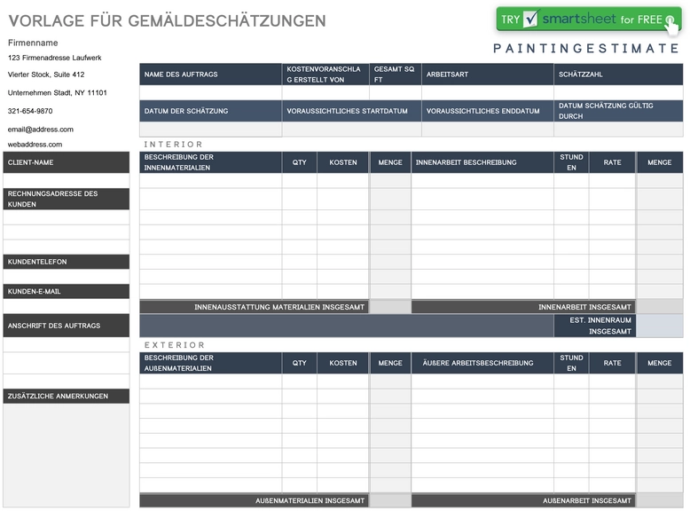 vorlage-fuer-gemaeldeschaetzungen-geschaetzte-kosten