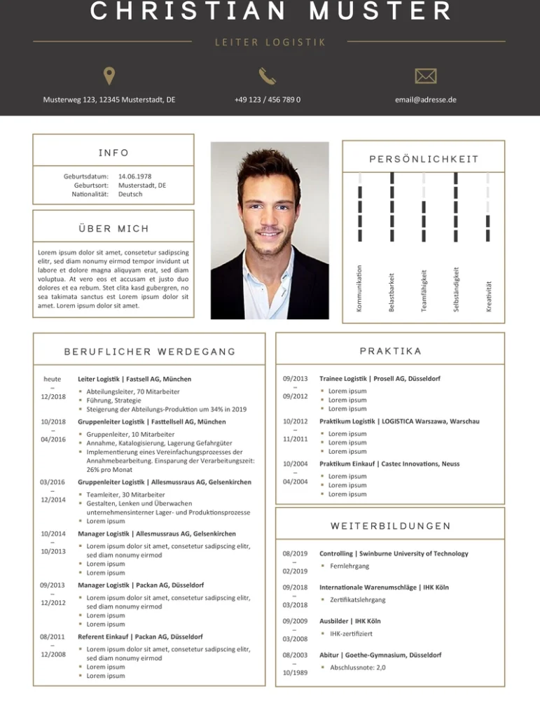 vorlage-fuer-lebenslauf-mit-strukturierten-abschnitten