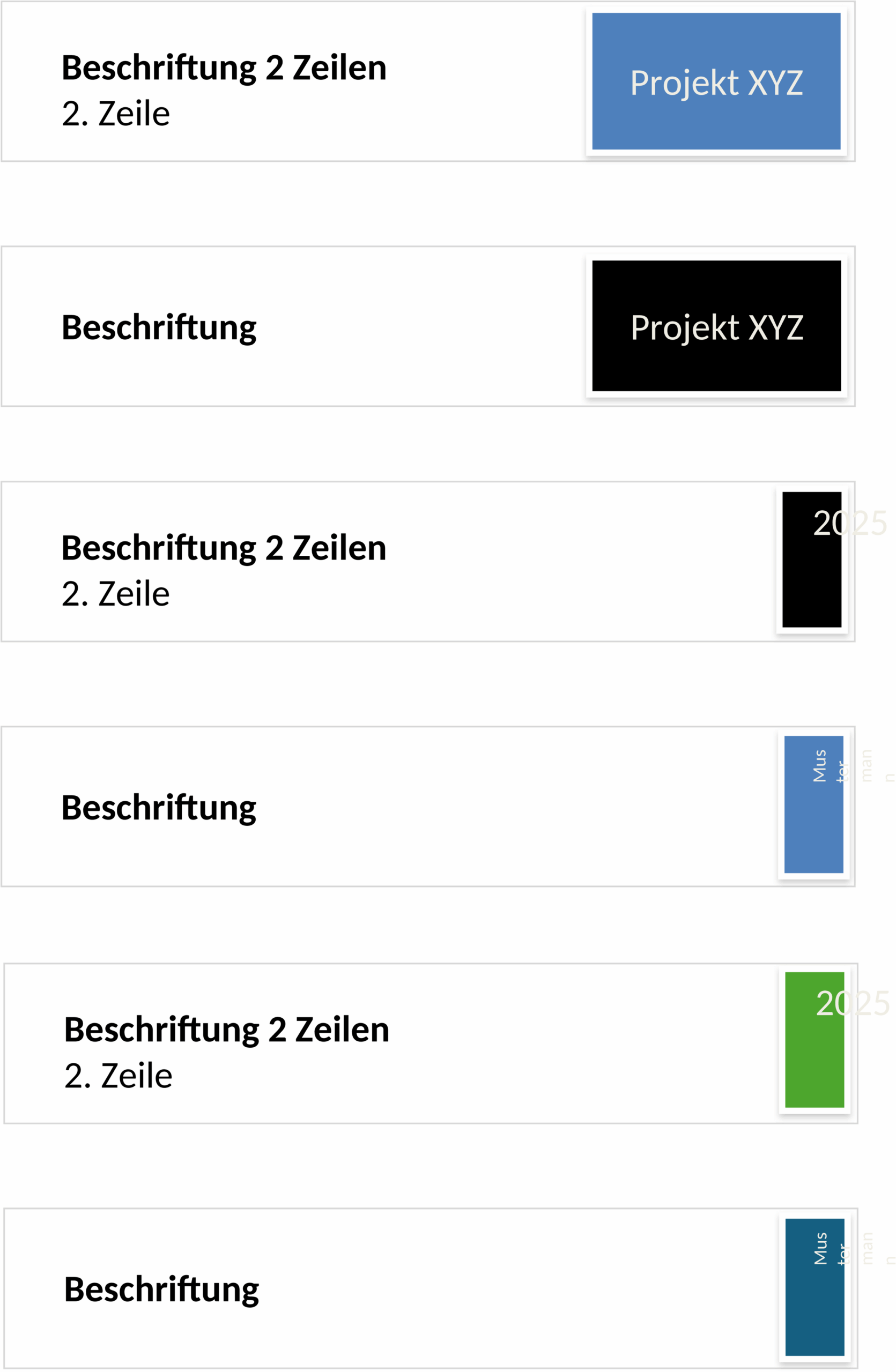 Vorlage für schmale Ordnerrücken in Word