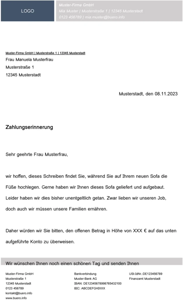vorlage-zahlungserinnerung-organisieren