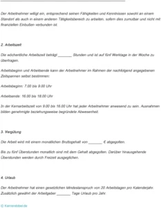 vorvertrag-zum-arbeitsvertrag-muster