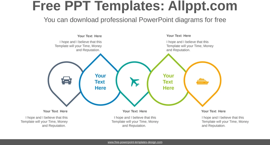 wasser-tropfen-liste-powerpoint-vorlage