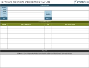 website-technische-spezifikation-vorlage