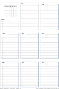weekly-bullet-journal-seite