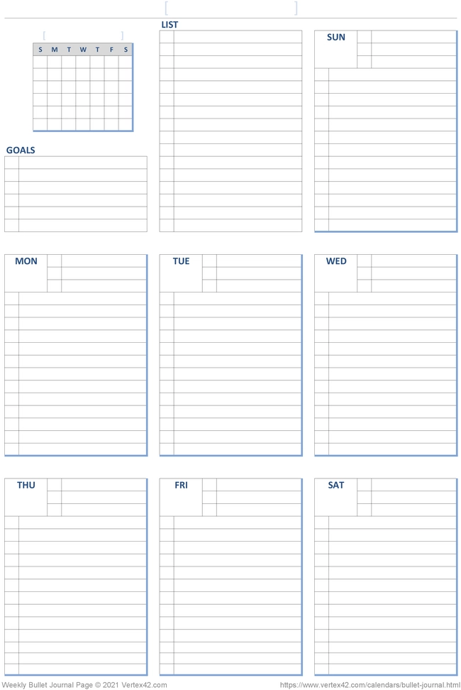 weekly-bullet-journal-seite