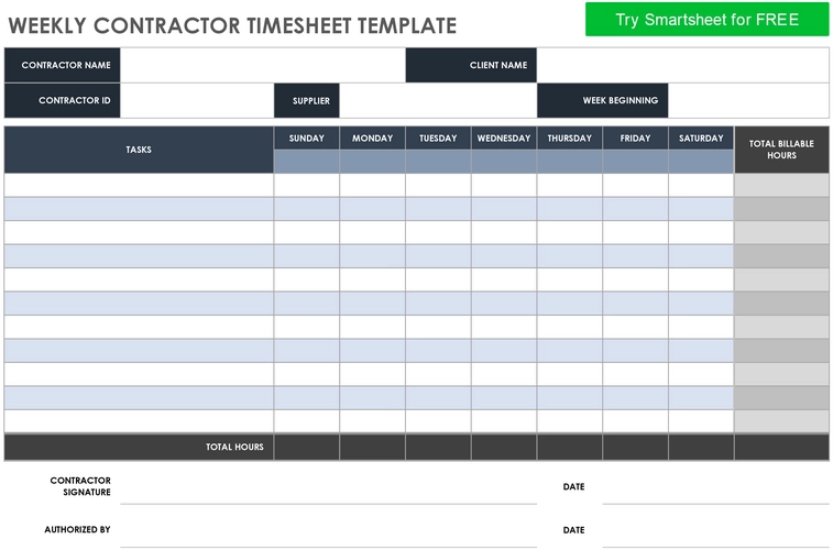 weekly-contractors-timesheet-vorlage