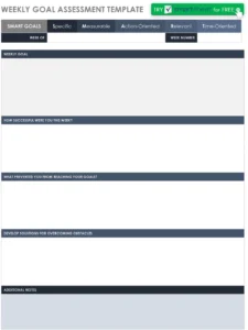 weekly-goal-assessment-vorlage