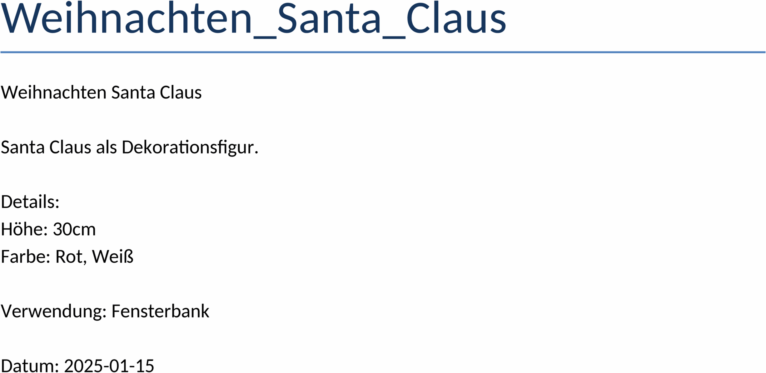 Weihnachten Santa Claus Word-Vorlage