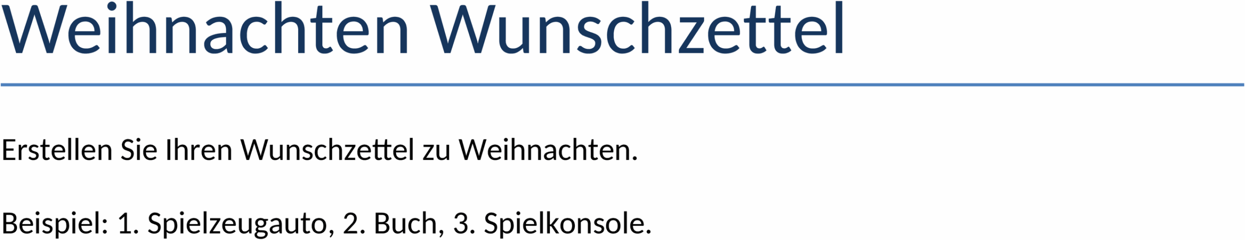 Weihnachten Wunschzettel Vorlage