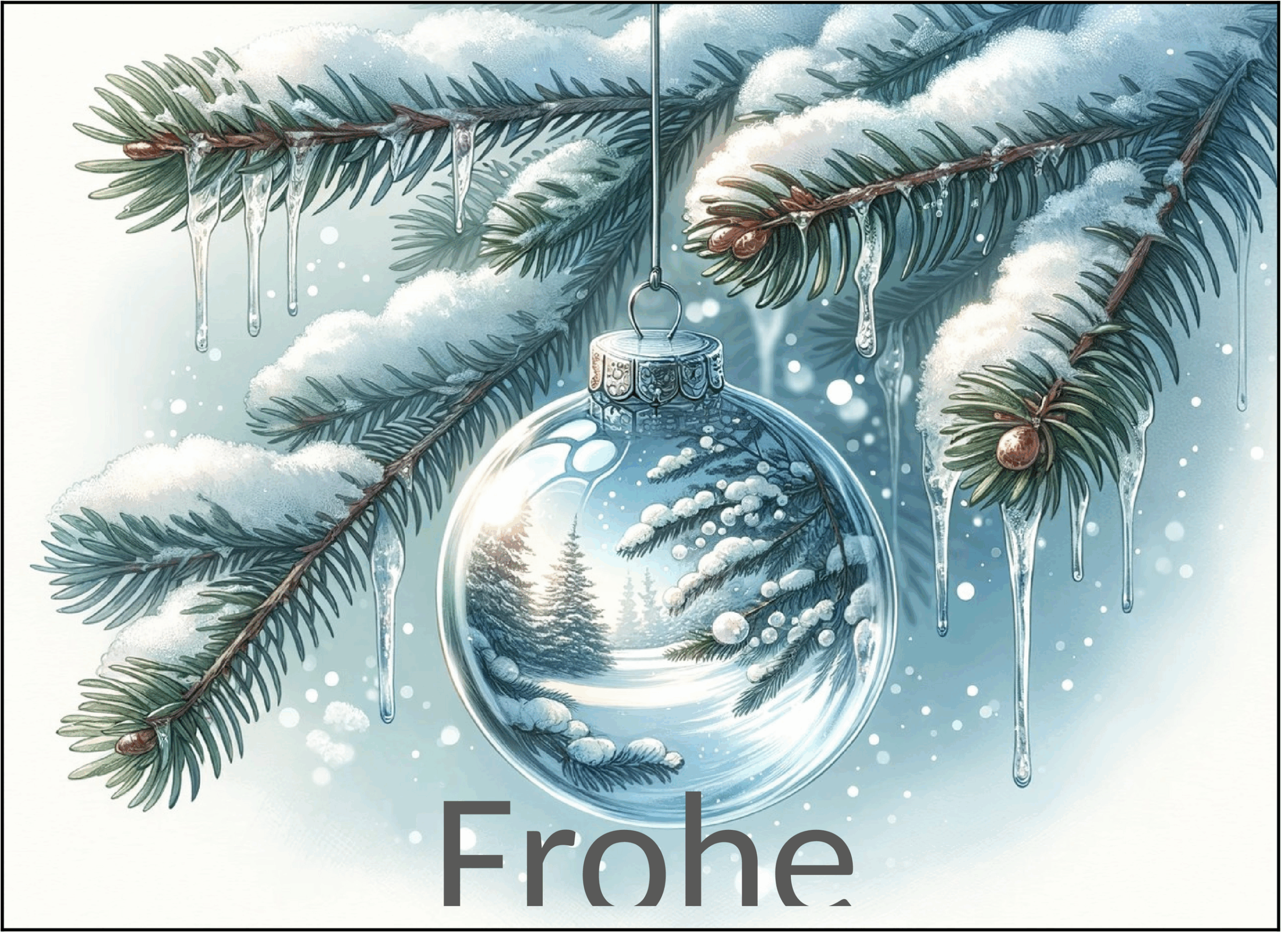 Weihnachtskarten-Vorlage im Word-Format
