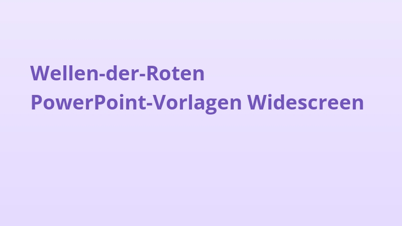 Wellen-der-Roten PowerPoint-Vorlagen Widescreen
