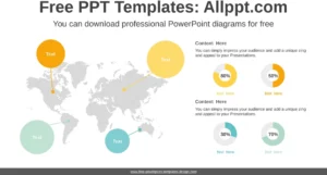 weltkarte-und-donut-diagramm-powerpoint-vorlage