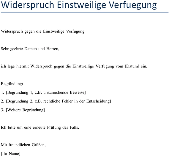 widerspruch-einstweilige-verfuegung