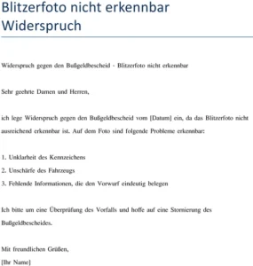 widerspruch-gegen-bussgeldbescheid-blitzerfoto-nicht-erkennbar