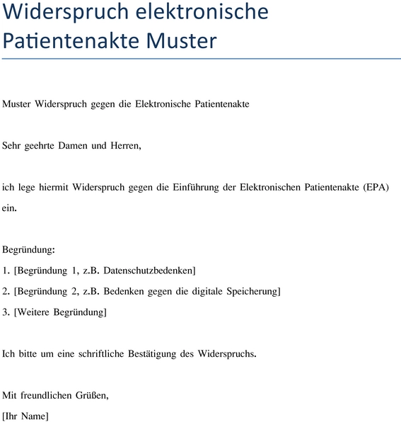 widerspruch-gegen-elektronische-patientenakte-muster