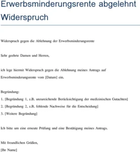 widerspruch-gegen-erwerbsminderungsrente-vorlage