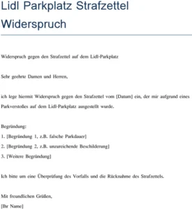 widerspruch-gegen-lidl-strafzettel-vorlage