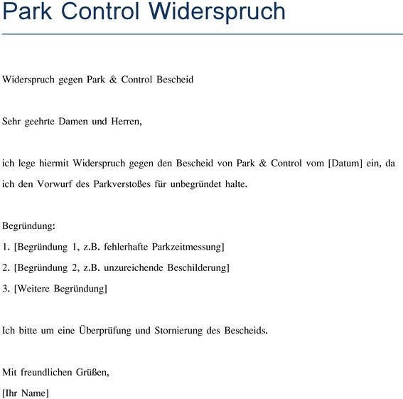widerspruch-gegen-park-control-bescheid-erstellen