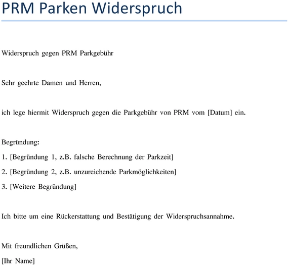 widerspruch-gegen-parkguehren-vorlage