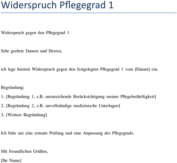 widerspruch-pflegegrad-einlegen