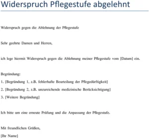 widerspruch-pflegestufe-abgelehnt