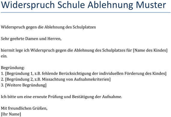 widerspruch-schule-ablehnung-vorlage