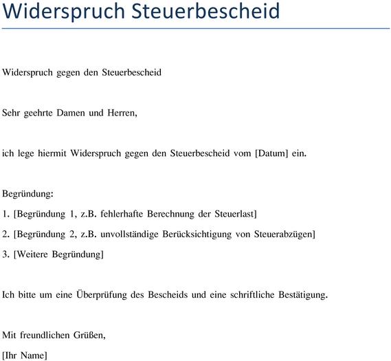widerspruch-steuerbescheid-vorlage-fuer-dein-recht