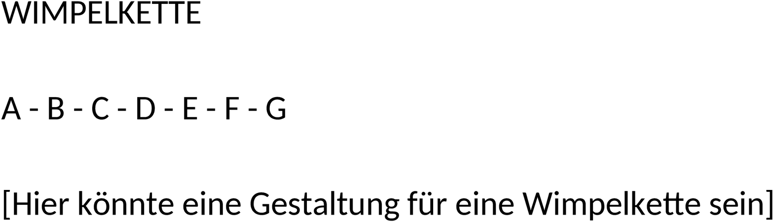 Wimpelkette Word-Vorlage