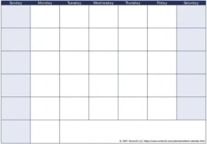 woche-fuer-woche-kalender-vorlage