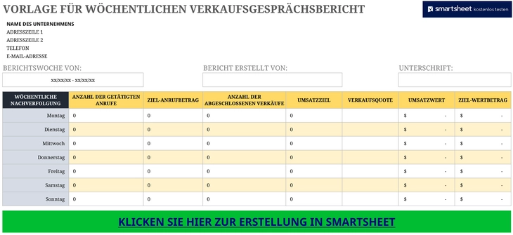 woche-verkaufsbericht-vorlage-excel