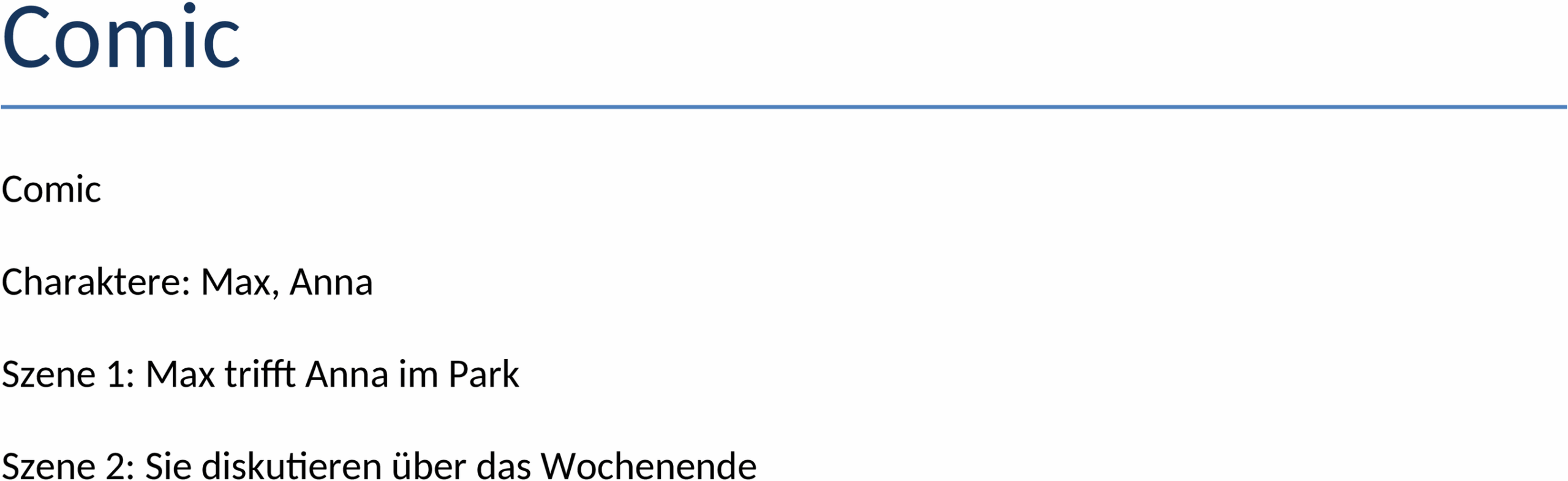 Word-Comic-Vorlage