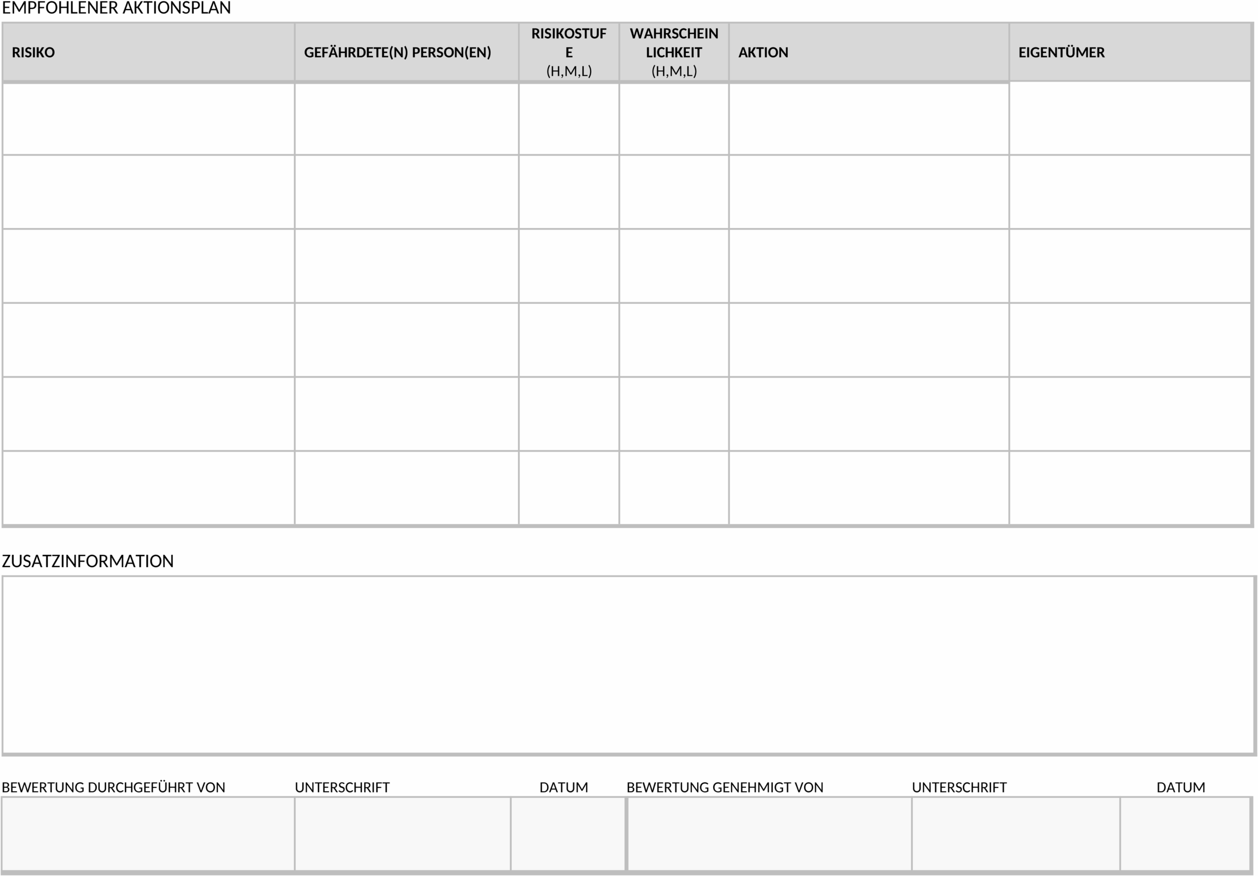 Word-Dokument zur Gefährdungsbeurteilung für gefährliche Substanzen