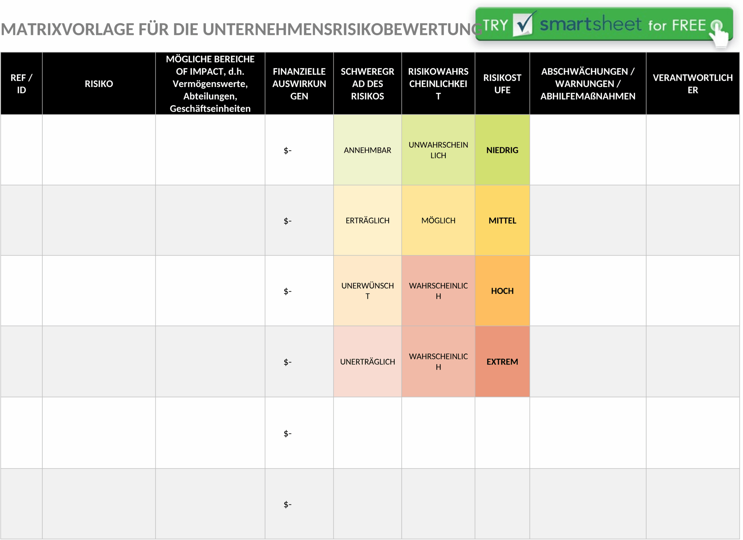 Word-Geschaefts-Risikoanalyse-Matrix-Vorlage