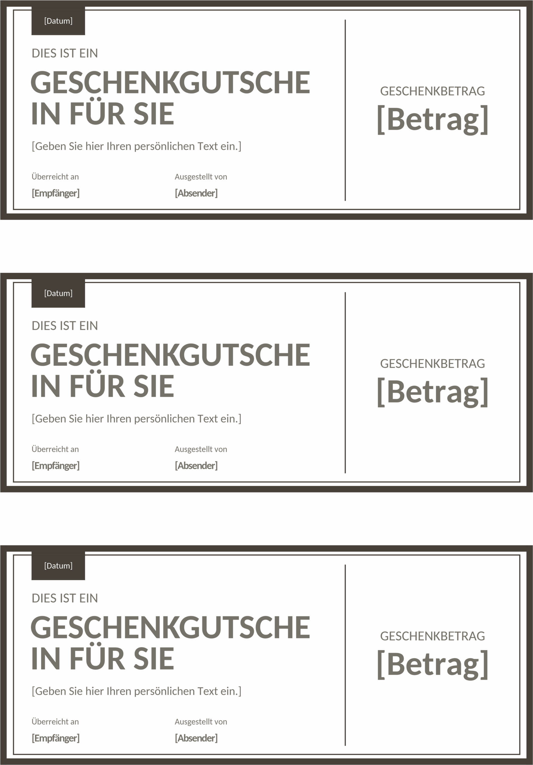 Word-Geschenkgutschein