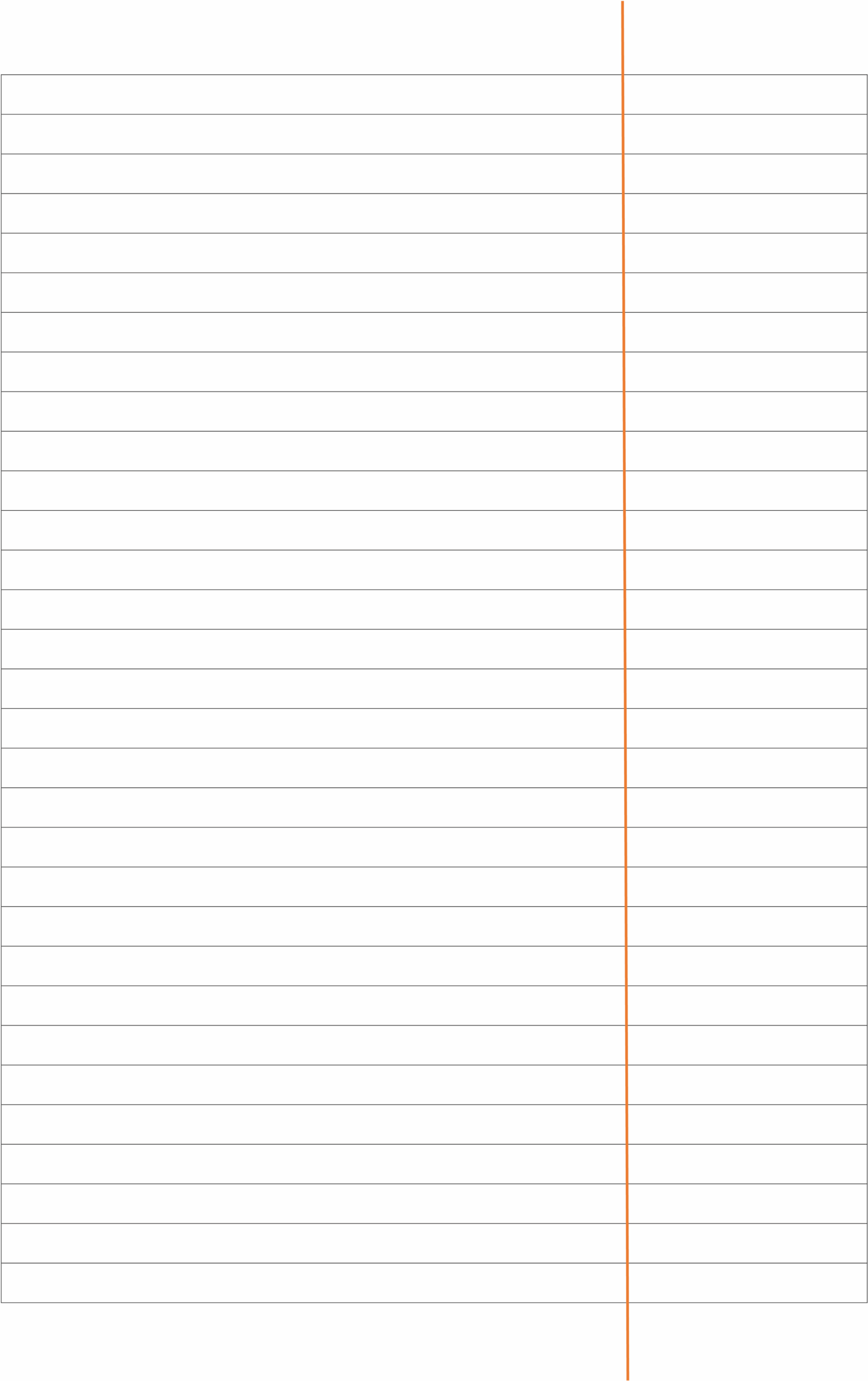 Word-Notizpapier mit Linien rechts