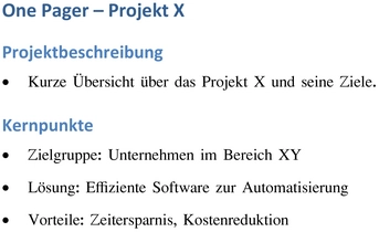 word-one-pager-vorlage-fuer-projekt-x