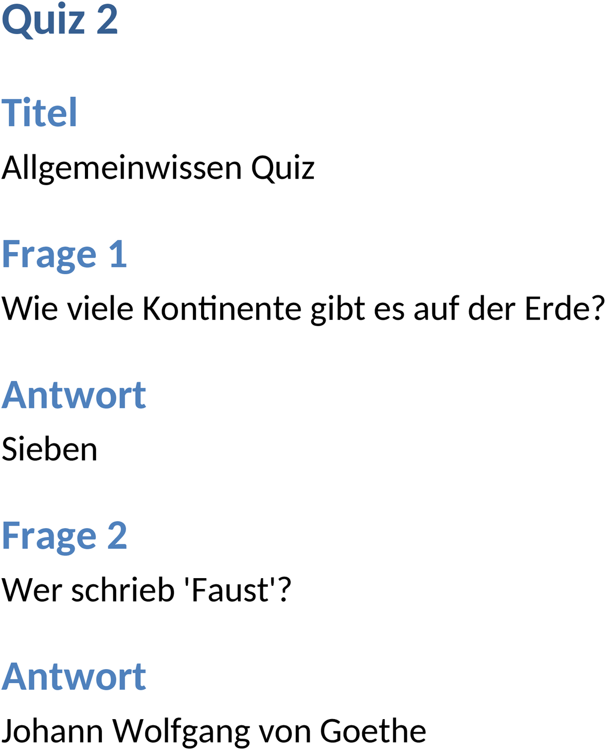 Word-Quiz-Vorlage