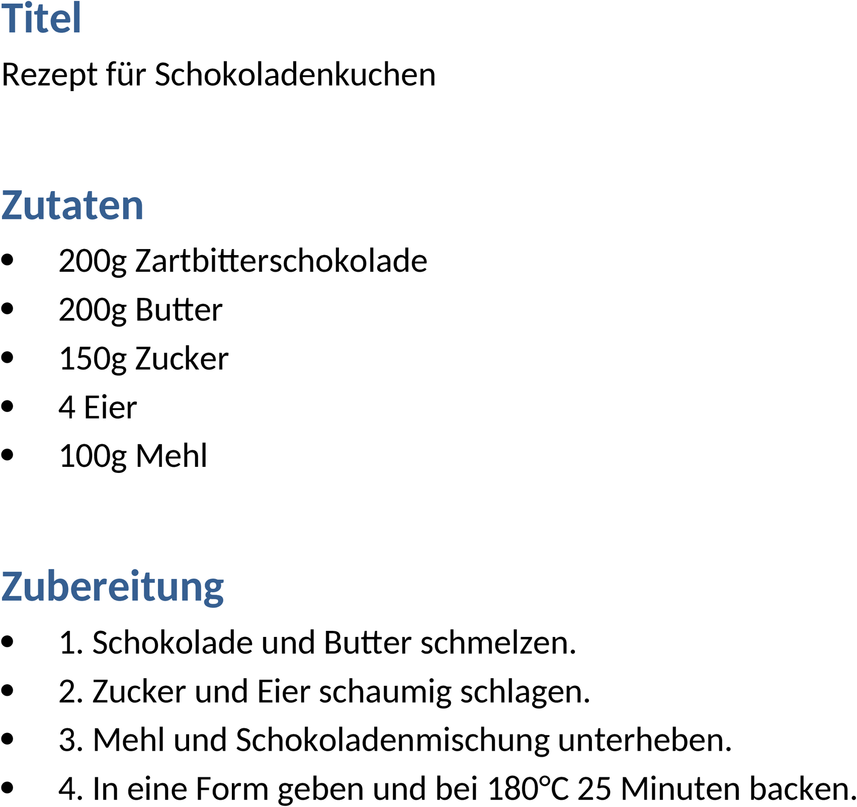 Word Rezeptvorlage A4