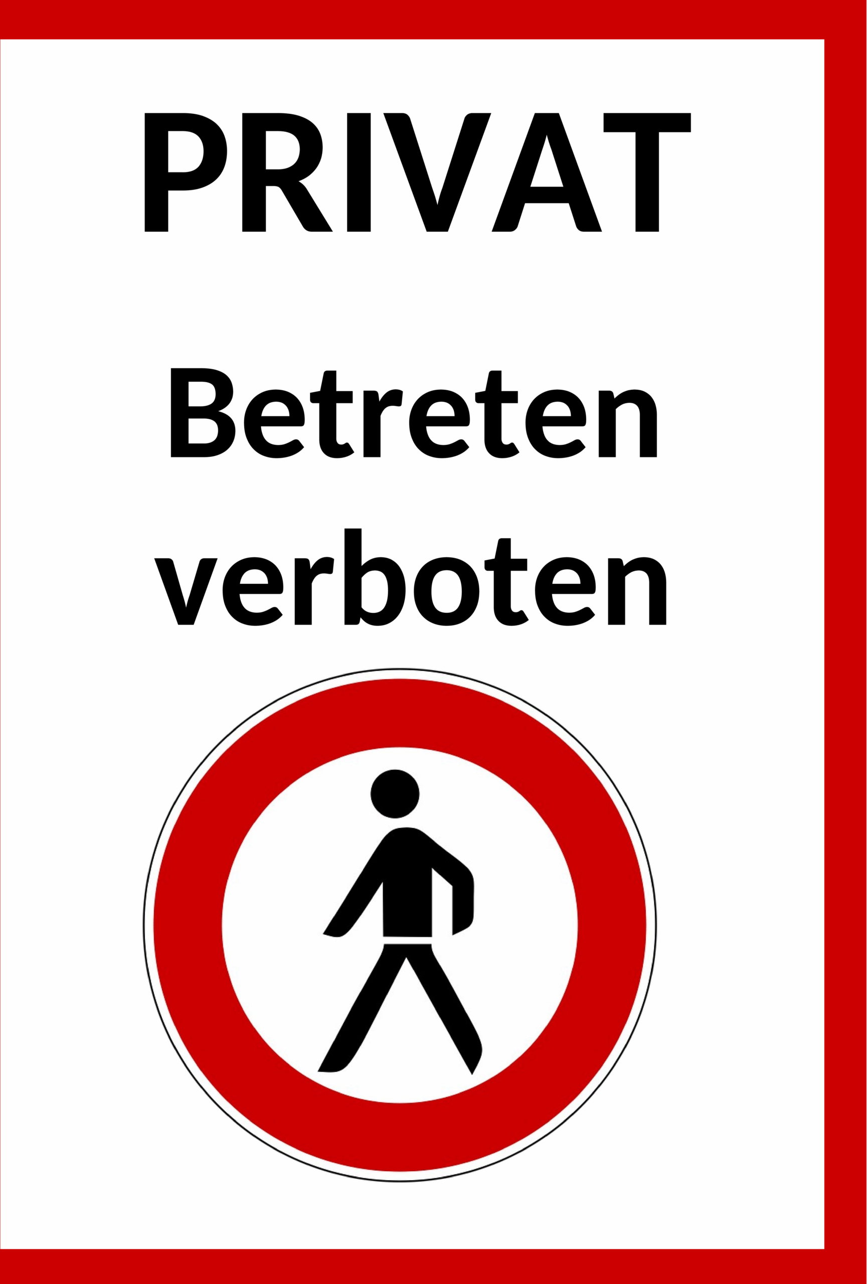 Word-Schilder-Vorlage-Betreten-Verboten