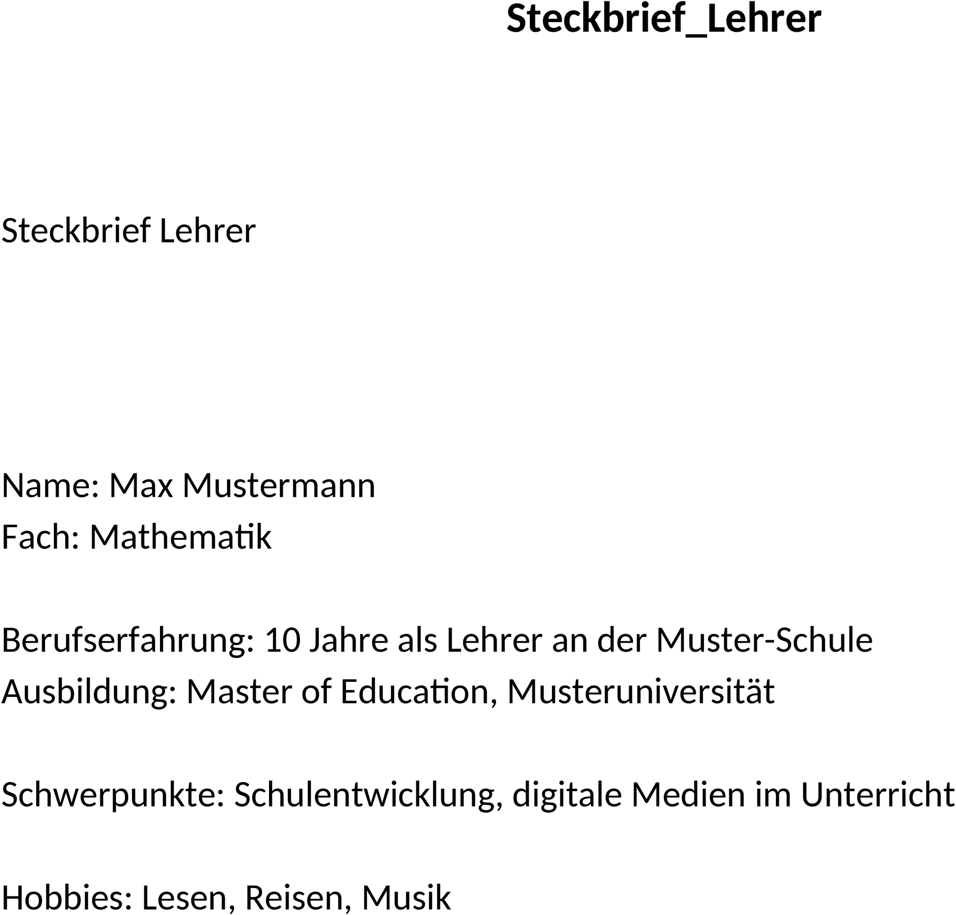 Word-Steckbrief-Lehrer-Vorlage